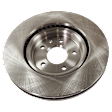 Front, Driver or Passenger Side Brake Disc, Natural Finish, Plain Surface, Vented, 5 Lugs, 325.37 mm, Pro-Line Series