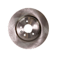 Front, Driver or Passenger Side Brake Disc, Natural Finish, Plain Surface, Vented, 5 Lugs, 325.37 mm, Pro-Line Series