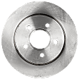 2012-2018 Ford Focus - Rear, Driver or Passenger Side Brake Disc, Plain Surface, Solid, 5 Lugs, 10.67 in. Disc Diameter, Pro-Line Series