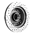 1997 Ford F-250 - Front, Driver or Passenger Side Brake Disc, Cross-drilled and Slotted, Vented, 8 Lugs, 334 mm, RWD, 2-Wheel ABS, 8 Lug, 4.6L 8Cyl, Pro-Line Series