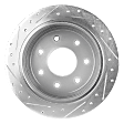 2000 Ford F-150 - Rear, Driver or Passenger Side Brake Disc, Cross-drilled and Slotted, Solid, 7 Lugs, 334 mm, RWD,  7 Lug, Fr 12/99, 4.6L 8Cyl, Pro-Line Series