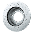 Front, Driver or Passenger Side Brake Disc, Cross-drilled and Slotted, Vented, 8 Lugs, 369 mm,, Pro-Line Series