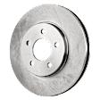 Front, Driver or Passenger Side Brake Disc, Natural Finish, Plain Surface, Vented, 5 Lugs, 293.12 mm, 4.0L, 6Cyl, Pro-Line Series