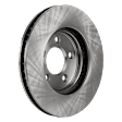 Front, Driver or Passenger Side Brake Disc, Natural Finish, Plain Surface, Vented, 5 Lugs, 293.12 mm, 4.0L, 6Cyl, Pro-Line Series