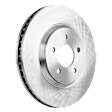 Front, Driver or Passenger Side Brake Disc, Natural Finish, Plain Surface, Vented, 5 Lugs, 315.72 mm, Pro-Line Series