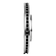 Front, Driver or Passenger Side Brake Disc, Natural Finish, Plain Surface, Vented, 5 Lugs, 315.72 mm, Pro-Line Series