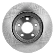 Front, Driver or Passenger Side Brake Disc, Natural Finish, Plain Surface, Vented, 5 Lugs, 315.72 mm, Pro-Line Series