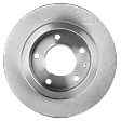 2003 Mazda Protege5 - Rear, Driver or Passenger Side Brake Disc, Natural Finish, Plain Surface, Solid, 5 Lugs, 261.11 mm, 2.0L 4Cyl, Pro-Line Series
