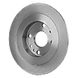 1994-2002 Mazda Miata - Rear, Driver or Passenger Side Brake Disc, Natural Finish, Plain Surface, Solid, 4 Lugs, 250.95 mm, Pro-Line Series