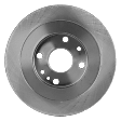 1994-2002 Mazda Miata - Rear, Driver or Passenger Side Brake Disc, Natural Finish, Plain Surface, Solid, 4 Lugs, 250.95 mm, Pro-Line Series