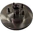 Front, Driver or Passenger Side Brake Disc, Natural Finish, Plain Surface, Vented, 5 Lugs, 261.11 mm, Pro-Line Series