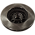Front, Driver or Passenger Side Brake Disc, Natural Finish, Plain Surface, Vented, 5 Lugs, 261.11 mm, Pro-Line Series