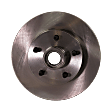 Front, Driver or Passenger Side Brake Disc, Natural Finish, Plain Surface, Vented, 5 Lugs, 261.11 mm, Pro-Line Series