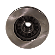 Front, Driver or Passenger Side Brake Disc, Natural Finish, Plain Surface, Vented, 5 Lugs, 261.11 mm, Pro-Line Series