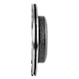 Rear, Driver or Passenger Side Brake Disc, Natural Finish, Cross-drilled and Slotted, Vented, 5 Lugs, 295 mm, Pro-Line Series