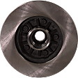 Front, Driver or Passenger Side Brake Disc, Plain Surface, Vented, 5 Lug Wheels, 10.28 in. Disc Diameter, RWD, 2-Wheel ABS, 260mm Front Disc, Pro-Line Series