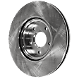 2009 Volvo S40 - Front, Driver or Passenger Side Brake Disc, Natural Finish, Plain Surface, Vented, 5 Lugs, 299.97 mm, 2.4L 5Cyl, Pro-Line Series