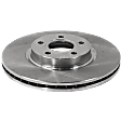 2009 Volvo S40 - Front, Driver or Passenger Side Brake Disc, Natural Finish, Plain Surface, Vented, 5 Lugs, 299.97 mm, 2.4L 5Cyl, Pro-Line Series