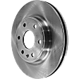 Front, Driver or Passenger Side Brake Disc, Plain Surface, Vented, For Models with 325mm Front Disc, Pro-Line Series