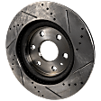 2016 Chevrolet Traverse - Front, Driver or Passenger Side Brake Disc, Natural Finish, Cross-drilled and Slotted, Vented, 6 Lugs, 325 mm, 3.6L 6Cyl, Pro-Line Series