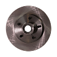 Front, Driver or Passenger Side Brake Disc, Plain Surface, Vented, 5 Lugs, 265.94 mm, RWD, Pro-Line Series