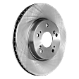 Front, Driver or Passenger Side Brake Disc, Plain Surface, Vented, 5 Lugs, 11.54 in. Disc Diameter, Pro-Line Series