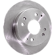 Rear, Driver or Passenger Side Brake Disc, Plain Surface, Solid, 4 Lugs, For Models with Rear Disc Brake, Pro-Line Series