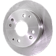 Rear, Driver or Passenger Side Brake Disc, Plain Surface, Solid, 4 Lugs, For Models with Rear Disc Brake, Pro-Line Series