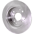 Rear, Driver or Passenger Side Brake Disc, Plain Surface, Solid, 4 Lugs, For Models with Rear Disc Brake, Pro-Line Series