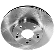 Front, Driver or Passenger Side Brake Disc, Plain Surface, Vented, Pro-Line Series