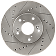2008 Honda Accord - Front, Driver or Passenger Side Brake Disc, Cross-drilled and Slotted, Vented, 5 Lugs, 281.94 mm, 2.4L 4Cyl, Pro-Line Series