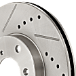 2008 Honda Accord - Front, Driver or Passenger Side Brake Disc, Cross-drilled and Slotted, Vented, 5 Lugs, 281.94 mm, 2.4L 4Cyl, Pro-Line Series
