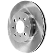Front, Driver or Passenger Side Brake Disc, Plain Surface, Vented, Pro-Line Series