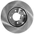 Front, Driver or Passenger Side Brake Disc, Plain Surface, Vented, Pro-Line Series