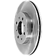 Front, Driver or Passenger Side Brake Disc, Plain Surface, Vented, Pro-Line Series