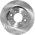 Front, Driver or Passenger Side Brake Disc, Plain Surface, Vented, 4 Lug Wheels, 9.45 in. Disc Diameter, Coupe/Hatchback/Sedan, Pro-Line Series