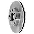 Front, Driver or Passenger Side Brake Disc, Plain Surface, Vented, 4 Lug Wheels, 9.45 in. Disc Diameter, Coupe/Hatchback/Sedan, Pro-Line Series