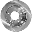 2011 Hyundai Tucson - Rear, Driver or Passenger Side Brake Disc, Natural Finish, Plain Surface, Solid, 5 Lugs, 261.87 mm, FWD,  To 12/11, 2.0L 4Cyl, Pro-Line Series