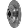 Rear, Driver or Passenger Side Brake Disc, Natural Finish, Plain Surface, Solid, 5 Lugs, 313.94 mm, Pro-Line Series