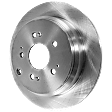 Rear, Driver or Passenger Side Brake Disc, Plain Surface, Solid, 5 Lugs, Pro-Line Series