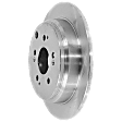 Rear, Driver or Passenger Side Brake Disc, Plain Surface, Solid, 5 Lugs, Pro-Line Series