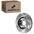 Front, Driver or Passenger Side Brake Disc, Plain Surface, Vented, 5 Lugs, 11.81 in. Disc Diameter, Standard Front Caliper, Pro-Line Series