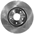 Front, Driver or Passenger Side Brake Disc, Plain Surface, Vented, 5 Lugs, 11.81 in. Disc Diameter, Standard Front Caliper, Pro-Line Series
