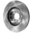 Front, Driver or Passenger Side Brake Disc, Plain Surface, Vented, 5 Lugs, 11.81 in. Disc Diameter, Standard Front Caliper, Pro-Line Series