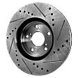 2004 Honda Pilot - Front, Driver or Passenger Side Brake Disc, Cross-drilled and Slotted, Vented, 5 Lugs, 299.97 mm, 3.5L 6Cyl, Pro-Line Series