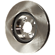 Front, Driver or Passenger Side Brake Disc, Plain Surface, Vented, 5 Lugs, 12.59 In., Pro-Line Series