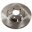Front, Driver or Passenger Side Brake Disc, Plain Surface, Vented, 5 Lugs, 12.59 In., Pro-Line Series