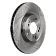 2000-2009 Honda S2000 - Front, Driver or Passenger Side Brake Disc, Plain Surface, Vented, 5 Lugs, 11.8 in. Disc Diameter, Pro-Line Series