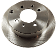 Rear, Driver or Passenger Side Brake Disc, Plain Surface, Solid, 4 Lug Wheels, 10.31 in. Disc Diameter, Pro-Line Series