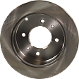 Rear, Driver or Passenger Side Brake Disc, Plain Surface, Solid, 4 Lug Wheels, 10.31 in. Disc Diameter, Pro-Line Series